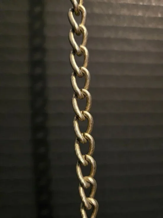 Necklace Light Weight Silver Color Chain Length 26" - Picture 2 of 2